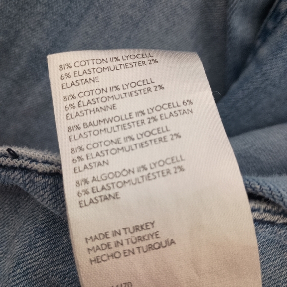 Anthropologie Maeve The Colette Crop Wide Leg Boho Denim High Rise 35x24.5 Jeans - Picture 11 of 11